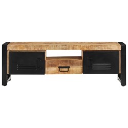 vidaXL Mobile Porta TV 120x30x40 cm in Legno Massello di Mango