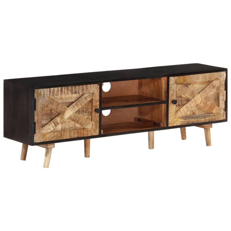 vidaXL Mobile TV 140x30x46cm Legno di Mango Grezzo e Massello d'Acacia vidaXL Mobile TV 140x30x46cm Legno di Mango Grezzo e Massello d'Acacia