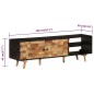 vidaXL Mobile TV 140x30x45 cm Legno Mango Grezzo e Massello d'Acacia vidaXL Mobile TV 140x30x45 cm Legno Mango Grezzo e Massello d'Acacia