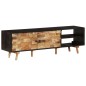 vidaXL Mobile TV 140x30x45 cm Legno Mango Grezzo e Massello d'Acacia vidaXL Mobile TV 140x30x45 cm Legno Mango Grezzo e Massello d'Acacia