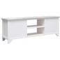 vidaXL Mobile Porta TV Bianco e Grigio 108x30x40 cm Legno di Paulownia vidaXL Mobile Porta TV Bianco e Grigio 108x30x40 cm Legno di Paulownia