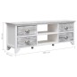 vidaXL Mobile Porta TV Bianco e Grigio 108x30x40 cm Legno di Paulownia vidaXL Mobile Porta TV Bianco e Grigio 108x30x40 cm Legno di Paulownia