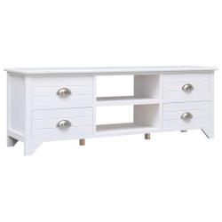 vidaXL Mobile Porta TV Bianco 108x30x40 cm in Legno di Paulownia