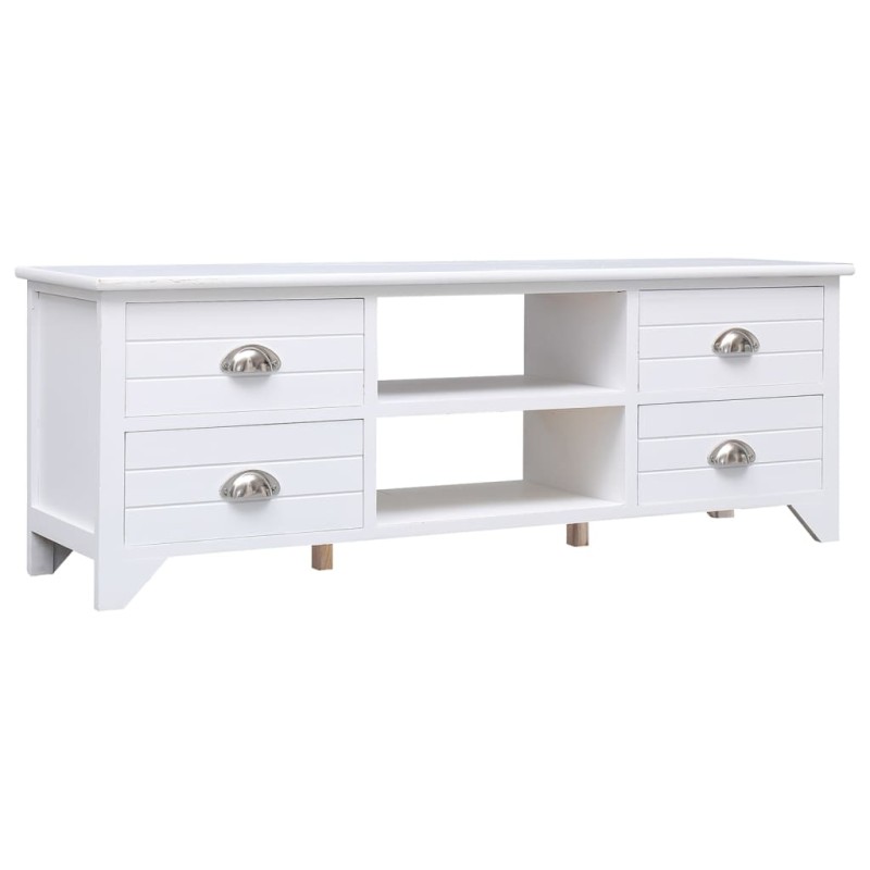 vidaXL Mobile Porta TV Bianco 108x30x40 cm in Legno di Paulownia vidaXL Mobile Porta TV Bianco 108x30x40 cm in Legno di Paulownia