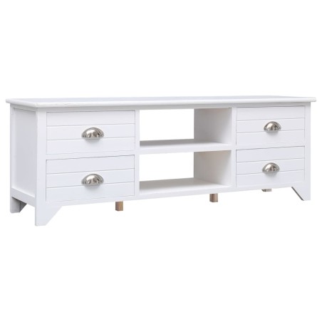 vidaXL Mobile Porta TV Bianco 108x30x40 cm in Legno di Paulownia