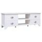 vidaXL Mobile Porta TV Bianco 108x30x40 cm in Legno di Paulownia vidaXL Mobile Porta TV Bianco 108x30x40 cm in Legno di Paulownia