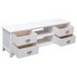 vidaXL Mobile Porta TV Bianco 108x30x40 cm in Legno di Paulownia vidaXL Mobile Porta TV Bianco 108x30x40 cm in Legno di Paulownia