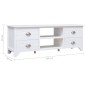 vidaXL Mobile Porta TV Bianco 108x30x40 cm in Legno di Paulownia vidaXL Mobile Porta TV Bianco 108x30x40 cm in Legno di Paulownia
