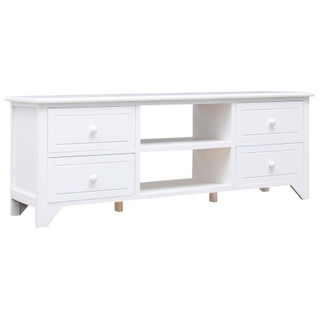 vidaXL Mobile Porta TV Bianco 108x30x40 cm in Legno di Paulownia