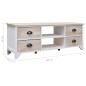 vidaXL Mobile Porta TV 108x30x40 cm in Legno di Paulownia vidaXL Mobile Porta TV 108x30x40 cm in Legno di Paulownia