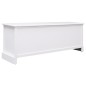 vidaXL Mobile Porta TV Bianco 108x30x40 cm Legno Massello di Paulownia vidaXL Mobile Porta TV Bianco 108x30x40 cm Legno Massello di Paulownia