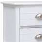 vidaXL Mobile Porta TV Bianco 108x30x40 cm Legno Massello di Paulownia vidaXL Mobile Porta TV Bianco 108x30x40 cm Legno Massello di Paulownia