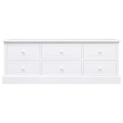 vidaXL Mobile Porta TV Bianco 108x30x40 cm in Legno di Paulonia