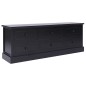 vidaXL Mobile Porta TV Nero 108x30x40 cm in Legno di Paulonia