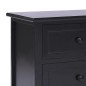 vidaXL Mobile Porta TV Nero 108x30x40 cm in Legno di Paulonia