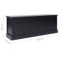 vidaXL Mobile Porta TV Nero 108x30x40 cm in Legno di Paulonia