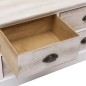 vidaXL Mobile TV Bianco e Marrone Chiaro 108x30x40 cm Legno Paulownia vidaXL Mobile TV Bianco e Marrone Chiaro 108x30x40 cm Legno Paulownia