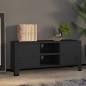 vidaXL Mobile TV Industriale Nero 105x35x42 cm in Metallo vidaXL Mobile TV Industriale Nero 105x35x42 cm in Metallo