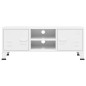 vidaXL Mobile TV Industriale Bianco 105x35x42 cm in Metallo vidaXL Mobile TV Industriale Bianco 105x35x42 cm in Metallo