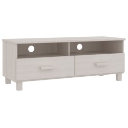 vidaXL Mobile TV HAMAR Bianco 106x40x40 cm in Legno Massello di Pino
