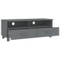 vidaXL Mobile TV HAMAR Grigio Scuro 106x40x40 cm in Legno di Pino vidaXL Mobile TV HAMAR Grigio Scuro 106x40x40 cm in Legno di Pino