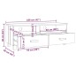 vidaXL Mobile TV HAMAR Grigio Scuro 106x40x40 cm in Legno di Pino vidaXL Mobile TV HAMAR Grigio Scuro 106x40x40 cm in Legno di Pino