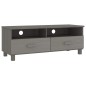vidaXL Mobile Porta TV Grigio Chiaro 106x40x40 cm in Massello di Pino vidaXL Mobile Porta TV Grigio Chiaro 106x40x40 cm in Massello di Pino