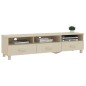 vidaXL Mobile TV HAMAR Miele 158x40x40 cm in Legno Massello di Pino