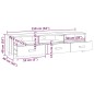 vidaXL Mobile TV HAMAR Miele 158x40x40 cm in Legno Massello di Pino