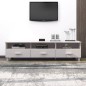 vidaXL Mobile TV HAMAR Bianco 158x40x40 cm in Legno Massello di Pino vidaXL Mobile TV HAMAR Bianco 158x40x40 cm in Legno Massello di Pino