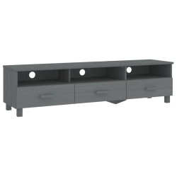 vidaXL Mobile TV HAMAR Grigio Scuro 158x40x40 cm in Legno di Pino