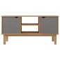 vidaXL Mobile TV OTTA Marrone e Grigio 113,5x43x57 cm in Legno di Pino