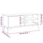 vidaXL Mobile TV Marrone 90x30x40 cm in Legno Massello di Pino vidaXL Mobile TV Marrone 90x30x40 cm in Legno Massello di Pino