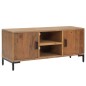 vidaXL Mobile TV Marrone 110x35x48 cm in Legno Massello di Pino vidaXL Mobile TV Marrone 110x35x48 cm in Legno Massello di Pino