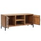 vidaXL Mobile TV Marrone 110x35x48 cm in Legno Massello di Pino vidaXL Mobile TV Marrone 110x35x48 cm in Legno Massello di Pino