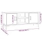 vidaXL Mobile TV Marrone 110x35x48 cm in Legno Massello di Pino vidaXL Mobile TV Marrone 110x35x48 cm in Legno Massello di Pino