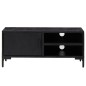 vidaXL Mobile TV Nero 90x30x40 cm in Legno Massello di Pino vidaXL Mobile TV Nero 90x30x40 cm in Legno Massello di Pino