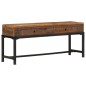 vidaXL Mobile Porta TV 110x30x46 in Legno Massello di Recupero vidaXL Mobile Porta TV 110x30x46 in Legno Massello di Recupero