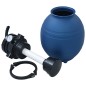 Filtro a Sabbia per Piscine Valvola a 4 Posizioni Blu 300 mm Filtro a Sabbia per Piscine Valvola a 4 Posizioni Blu 300 mm