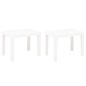 Panchine da Giardino 2 pz Bianco in Plastica Panchine da Giardino 2 pz Bianco in Plastica