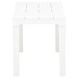 Panchine da Giardino 2 pz Bianco in Plastica Panchine da Giardino 2 pz Bianco in Plastica