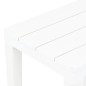Panchine da Giardino 2 pz Bianco in Plastica Panchine da Giardino 2 pz Bianco in Plastica