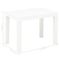 Panchine da Giardino 2 pz Bianco in Plastica Panchine da Giardino 2 pz Bianco in Plastica