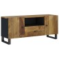 vidaXL Mobile TV 105x33,5x46cm Legno Massello Mango Legno Multistrato vidaXL Mobile TV 105x33,5x46cm Legno Massello Mango Legno Multistrato