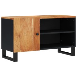 vidaXL Mobile TV 80x33x46cm Legno Massello Acacia e Legno Multistrato