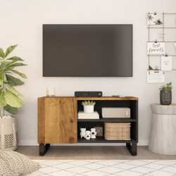 vidaXL Mobile TV 80x33x46cm Legno Massello Mango e Legno Multistrato