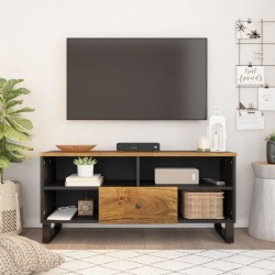 vidaXL Mobile TV 100x33x46cm Legno Massello Mango e Legno Multistrato