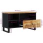 vidaXL Mobile TV 80x33x46cm Legno Massello Mango e Legno Multistrato vidaXL Mobile TV 80x33x46cm Legno Massello Mango e Legno Multistrato