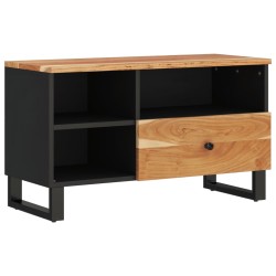 vidaXL Mobile TV 80x33x46cm Legno Massello Acacia e Legno Multistrato
