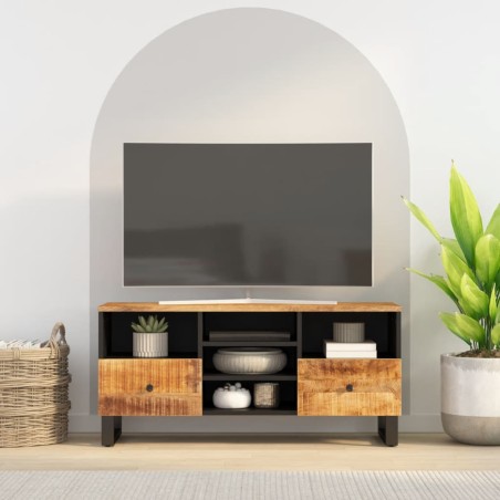 vidaXL Mobile TV 100x33x46cm Legno Massello Mango e Legno Multistrato